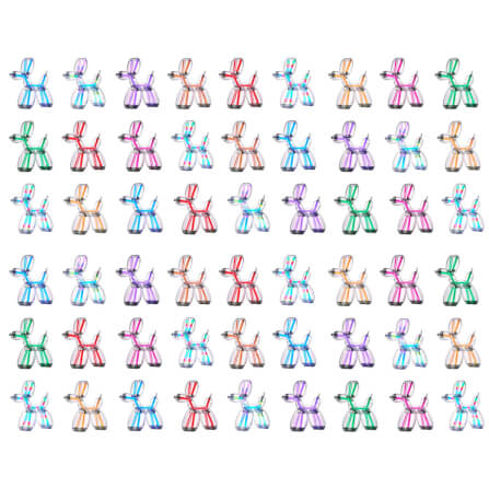 โคมไฟตั้งโต๊ะ LEXON BALLOON DOG LAMP BY JEFF KOONS ไฟ LED 9 สี_6